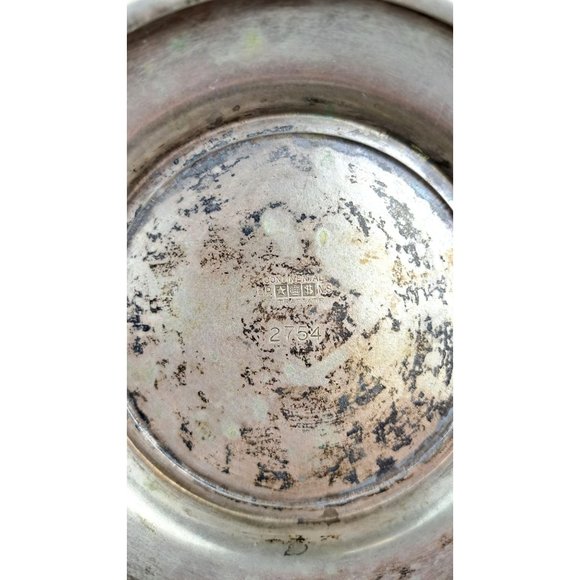 Vintage Cocktail Shaker Continental Silver Ultraplate Hammered Numbered 2754 Lid - Picture 10 of 12